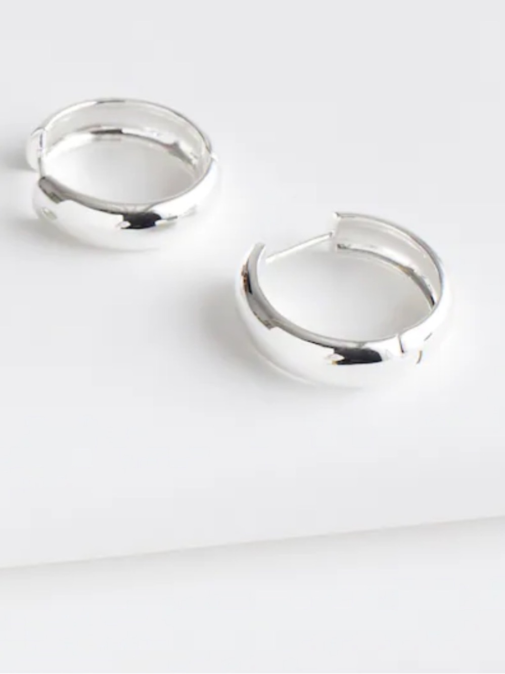 NWT Madewell Demi-Fine Chunky Medium Hoop Earrings